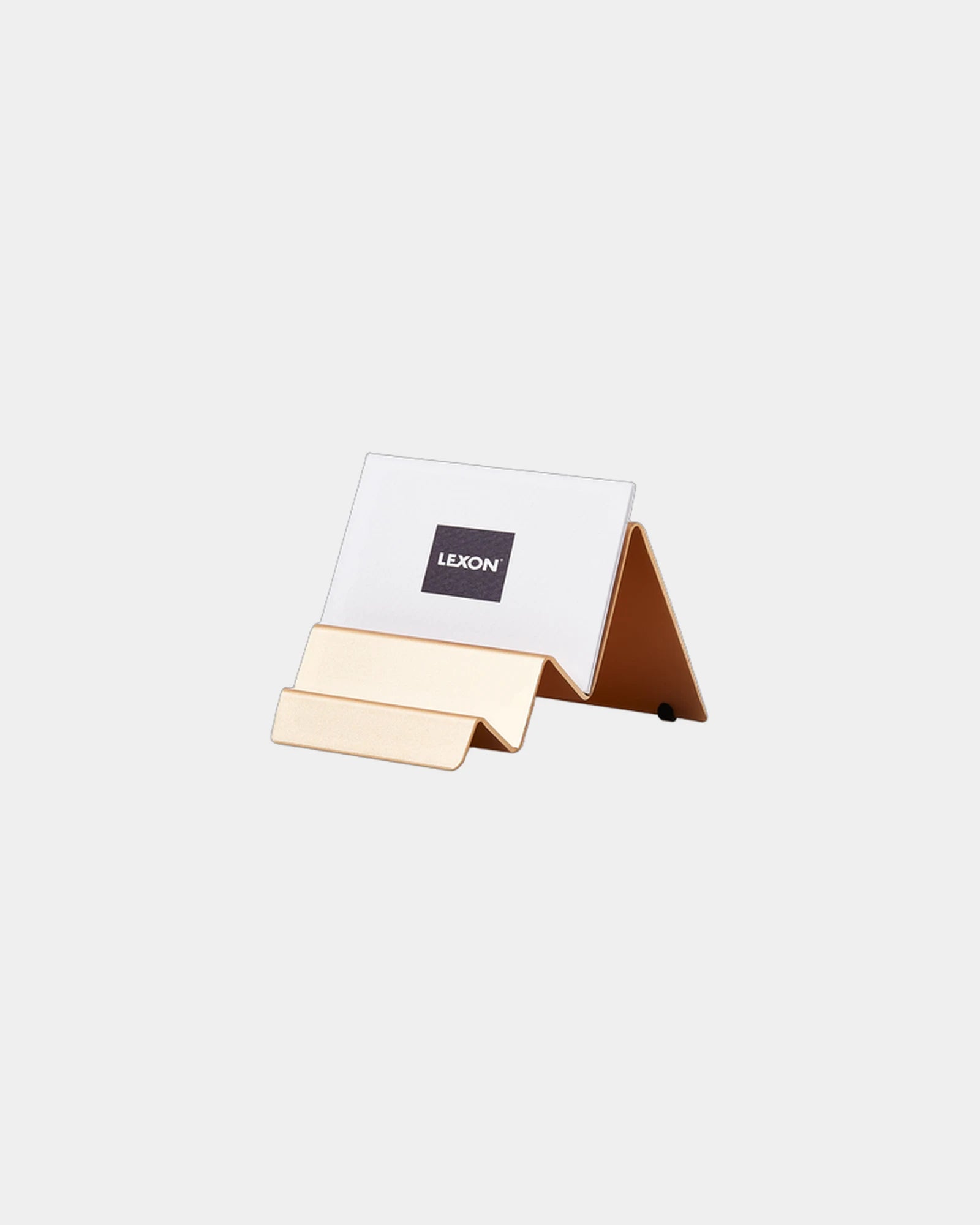 Visitenkartenständer Aluminium Lexon CITY CARD zum Personalisieren - 1